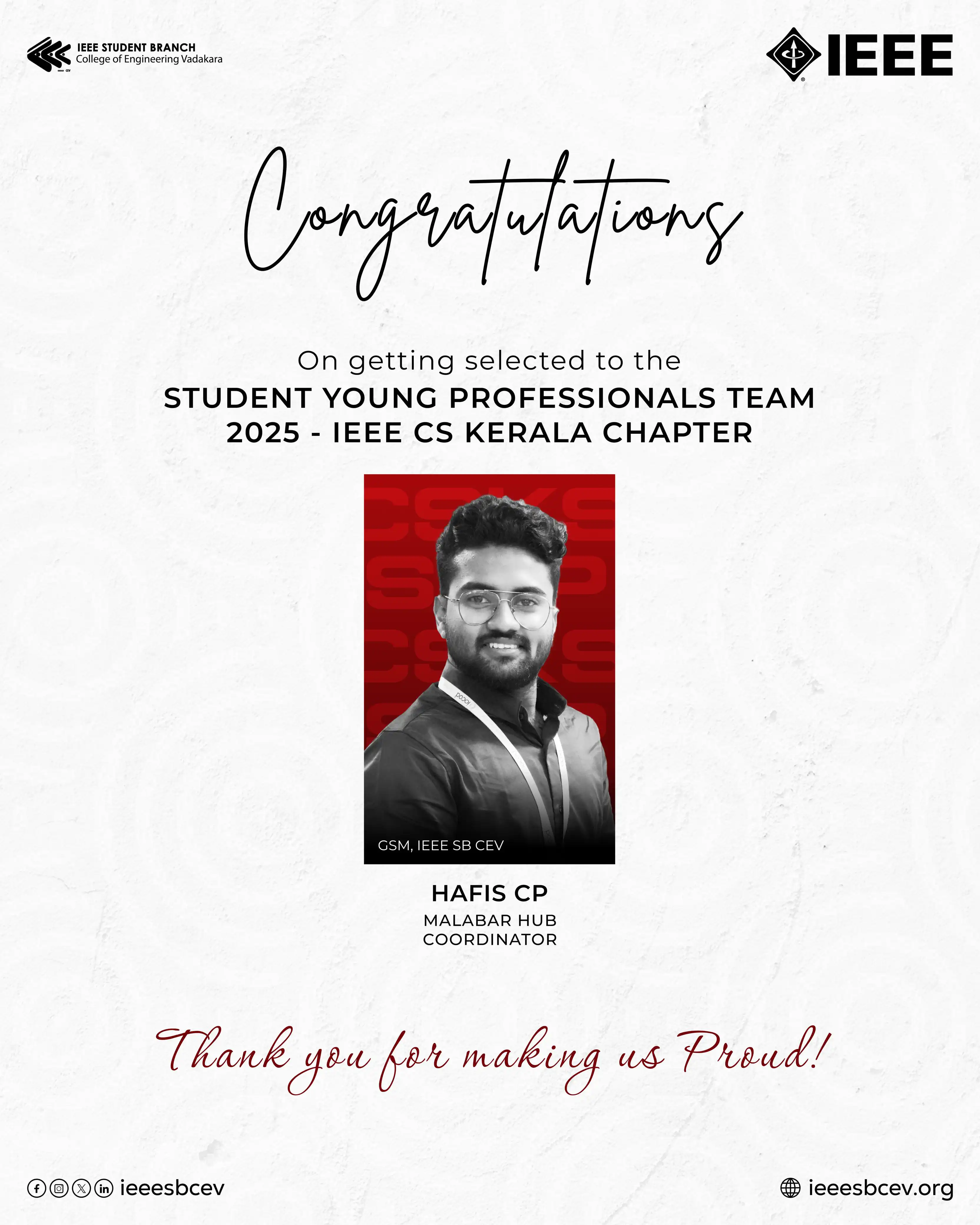 SYP 2025 - IEEE CS Kerala Chapter