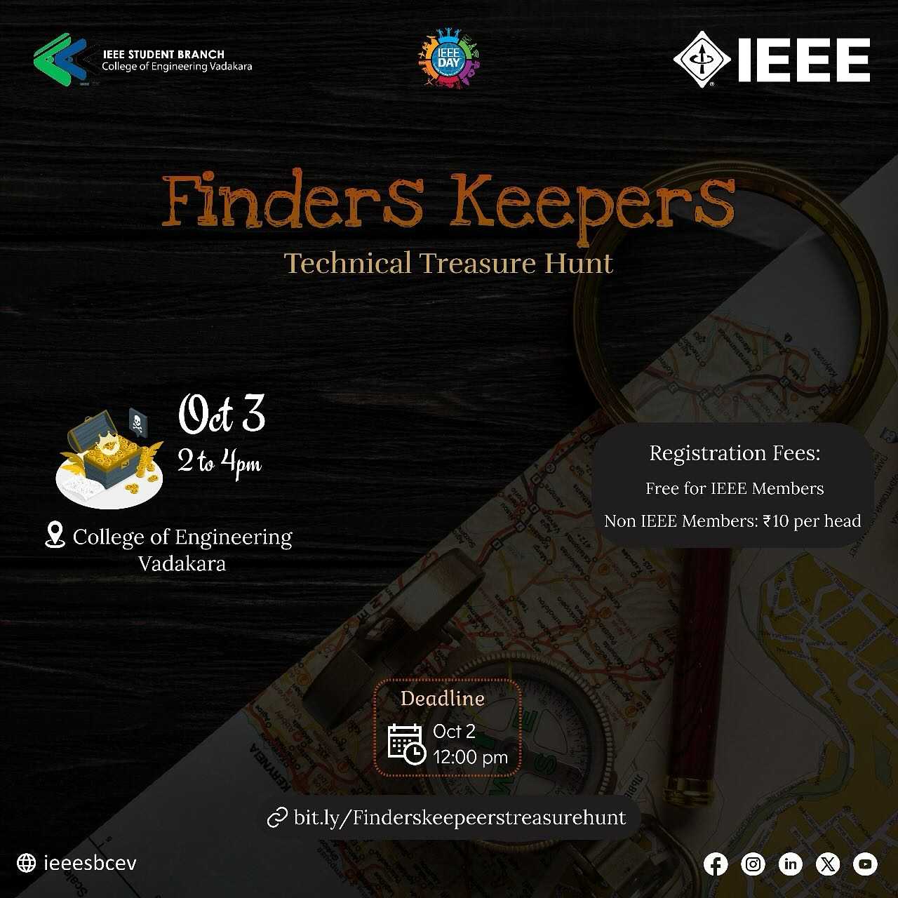 Finder Keepers - Technical Treasure Hunt (Registration)